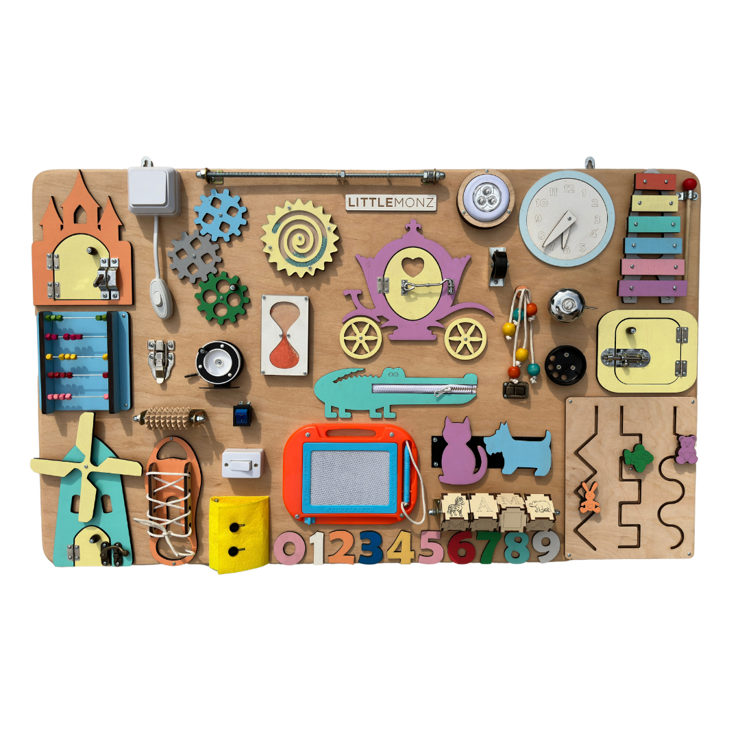 
                  
                    Little Monz Luxury Montessori Busy Board XL (Product might slightly vary from images)
                  
                